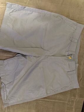 Columbia Men's Classic Cotton Chino Shorts in Light Gray 36 in waist